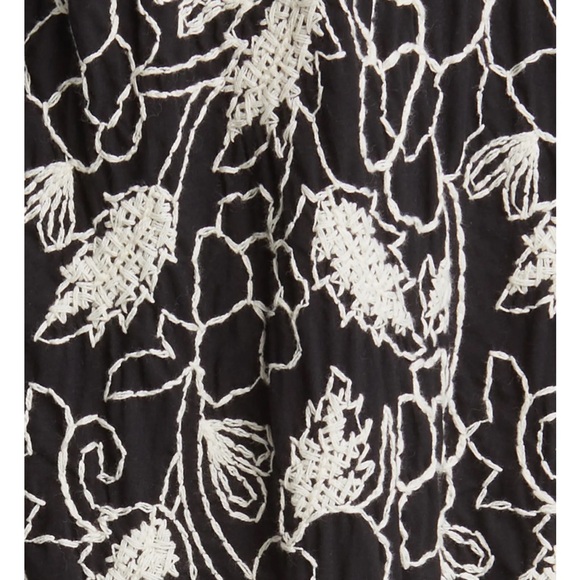 NWT Masia Copenhagen Nela Maxi dress Bomuld Cotton square romantic embroidering - Picture 5 of 16